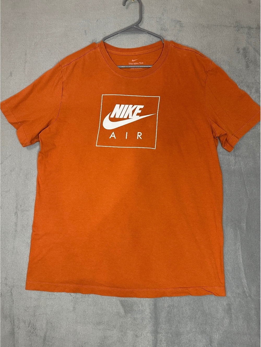 Nike Air Tee Men’s Large Orange 100% Cotton